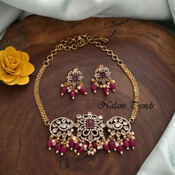 victorian red /maroon choker
